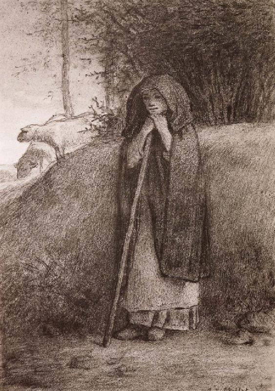 Jean Francois Millet Shepherdess